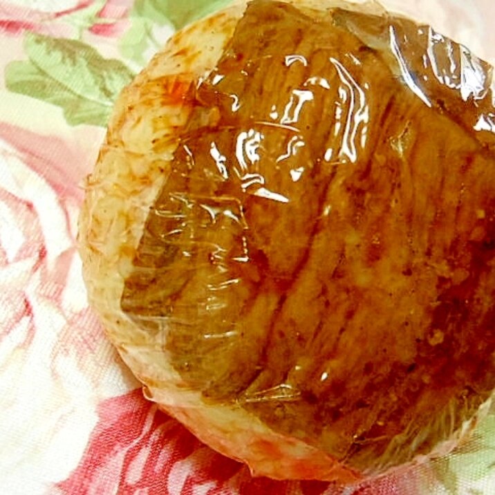 焼き肉風味ｄｅ❤牛肉と紅ショウガのお握りさん❤